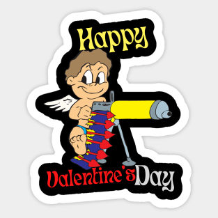 Donald Trump valentines day funny cupid goofy popular trends Sticker